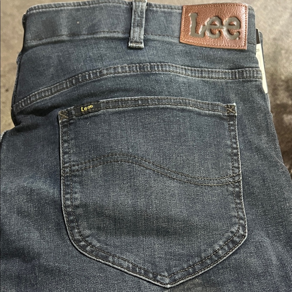 Lee Men's Big&tall Dark Blue Jeans